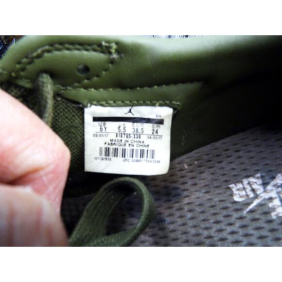 Air Jordan 1 Retro Low NS "Legion Green Swooshless" Legion Green Women 7.5 Used - Picture 12 of 12